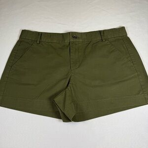 Khakis By Gap‎ Olive Sunkissed Shorts Women's Sz 10 Green Chino Stretch Casual #
